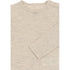 Mikk-Line Merino Wool LS Top Wool Melange Offwhite